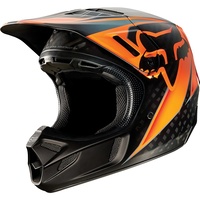 Fox V4 Race Black/Orange Small Helmet
