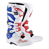Alpinestars Tech 7 White/Blue & Red Boots